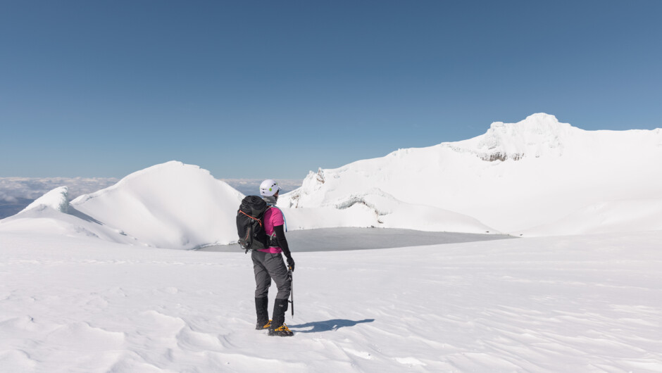 Mt Ruapehu Summit Plateau Guided Hike with Adrift Tongariro