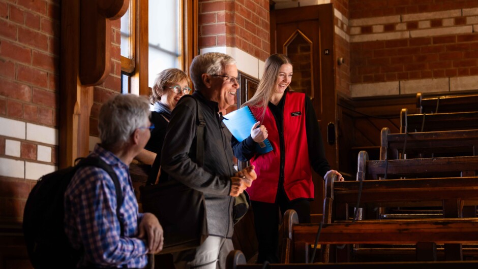The historical Lecture Theatre in the Rutherford's Den exhibition space