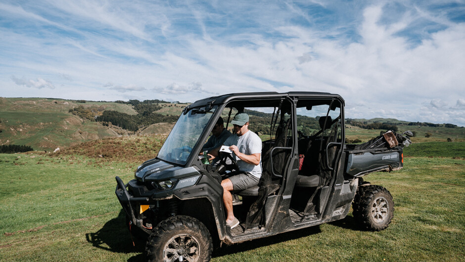 Ed, your host, driver, pro and 'caddy'.