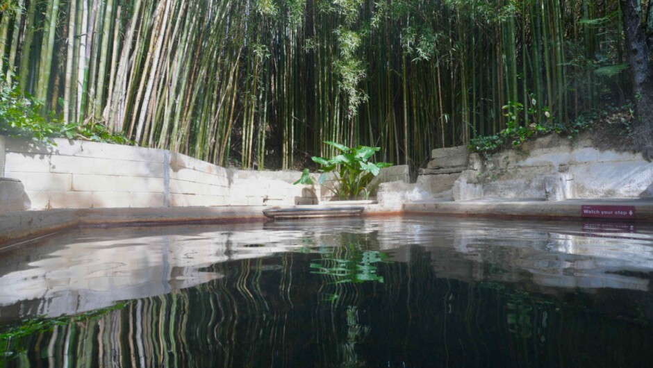 Unwind in this secluded thermal pool, hidden among beautiful bamboo for the ultimate relaxation.