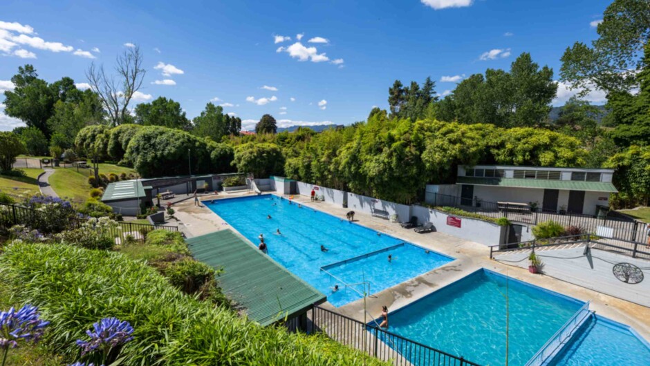 Soothe, swim, and unwind in our naturally warm mineral pools and crystal-clear chlorinated pool.