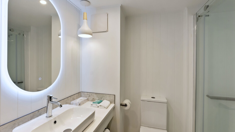 Refurbished room bathroom