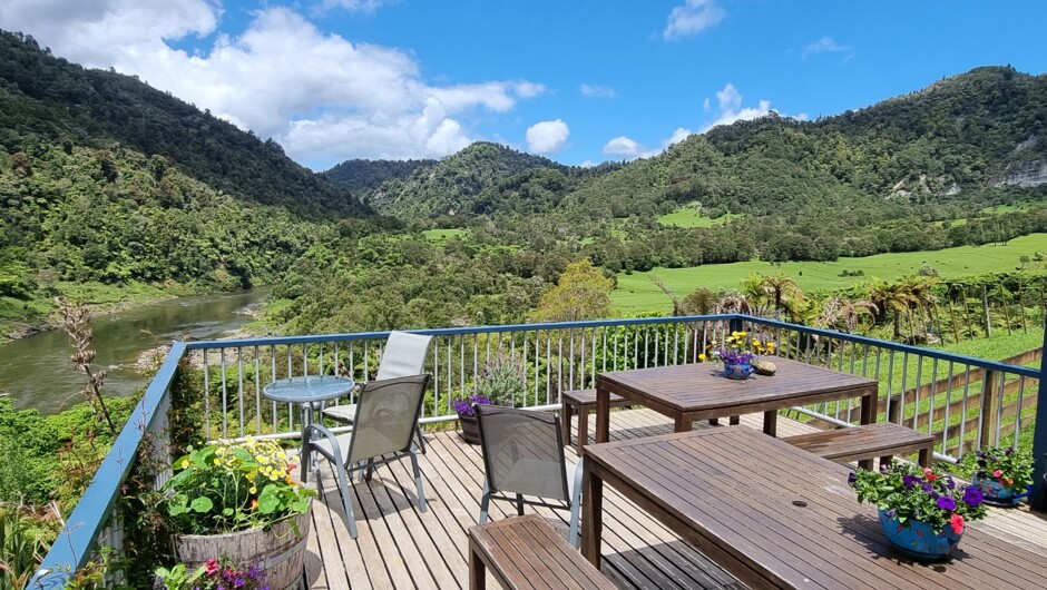 View from the deck down river