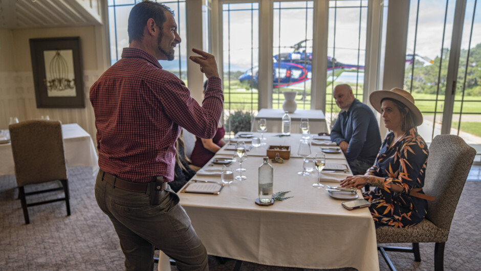 A dining experience like no other at Wharekauhau.