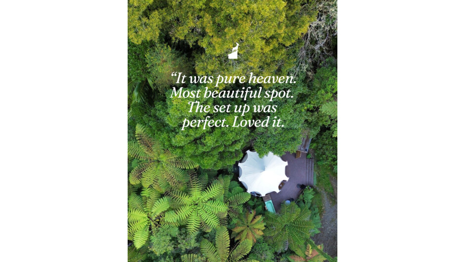 Luxury waterfall &amp; native bush glamping