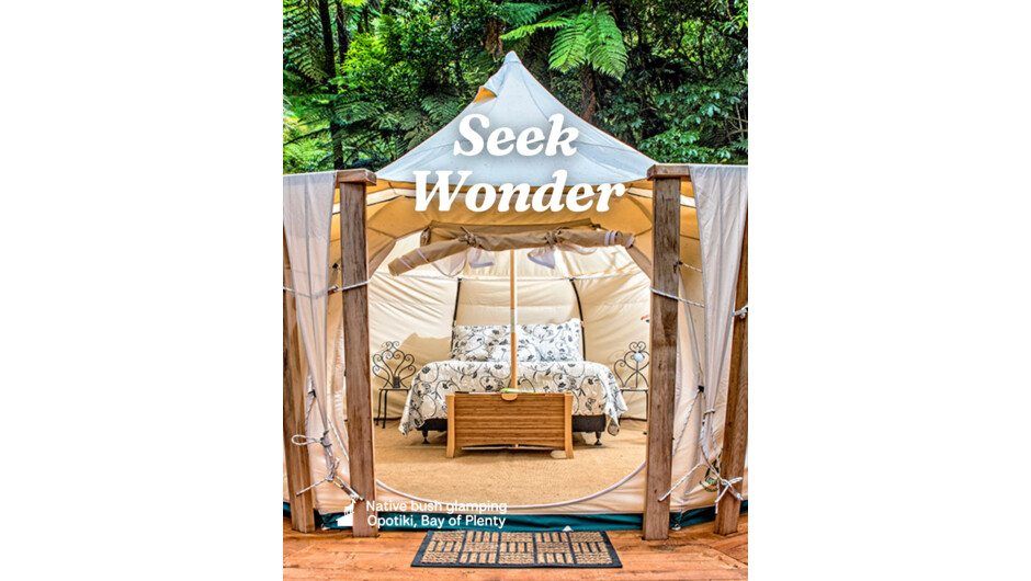 Luxury waterfall &amp; native bush glamping