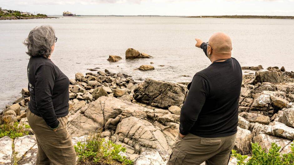 Bluff Harbour and Foveaux Strait with your hosts, Keri &amp; David