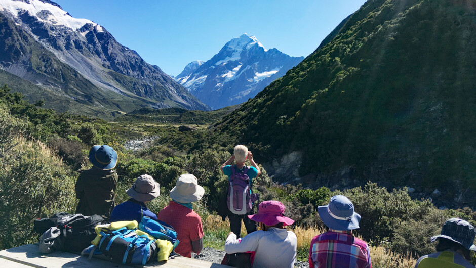 Our short hike takes you to one of view points of Aoraki Mount Cook
