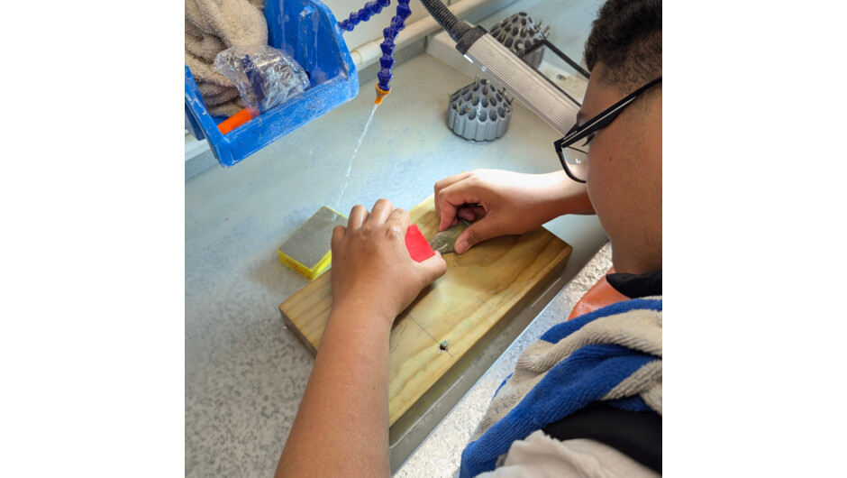 Carve Your Own - hand sanding