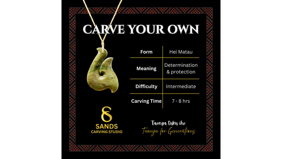 Carve Your Own Hei Matau - information