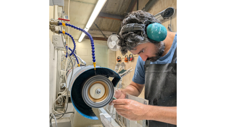 Carve Your Own - sanding Pounamu
