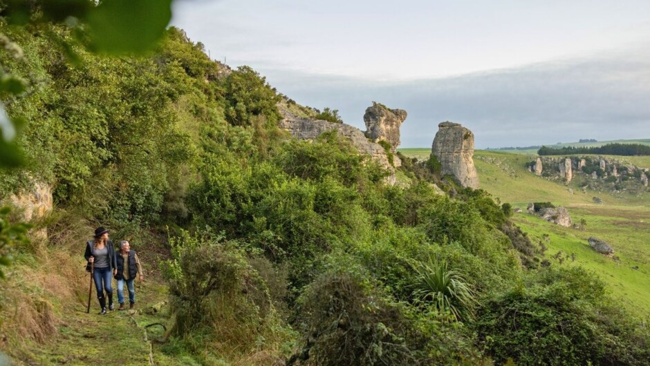 Explore wild landscapes and unique experiences including heli flights, the Waitaki wine region, and ancient Māori cave art.