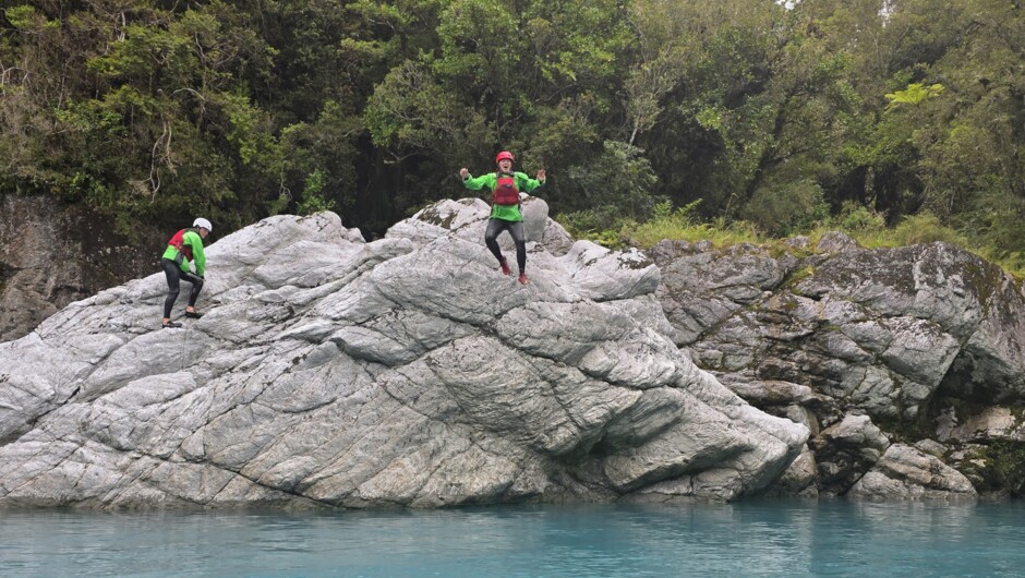 Finish the trip with an optional rock-jump