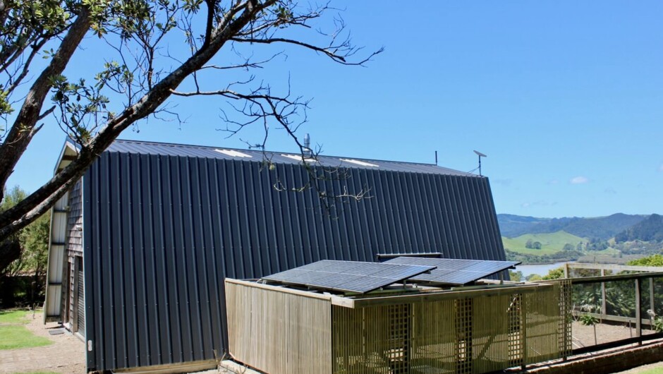 Trellised garden area with views over Ota Point