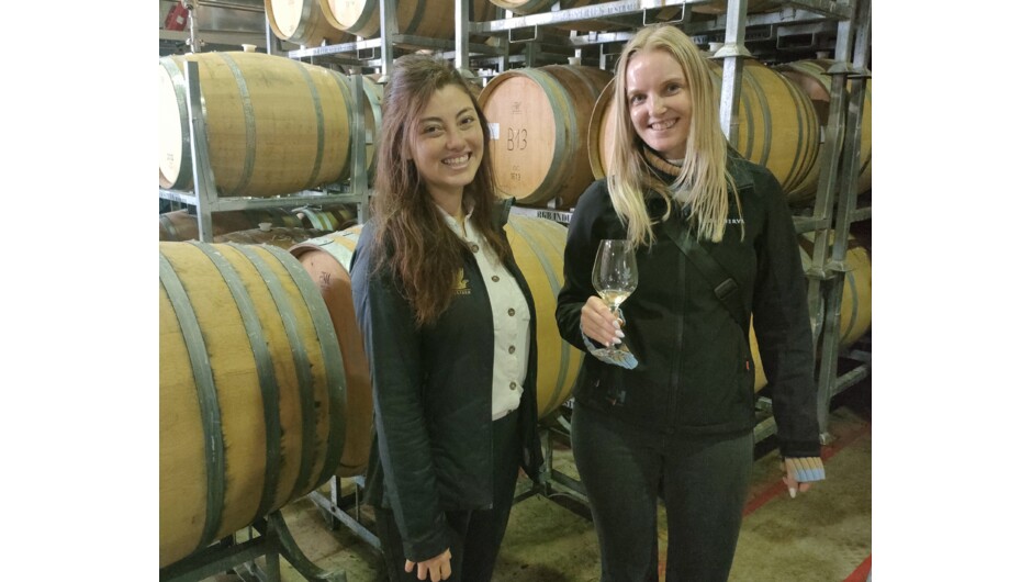 Barrel tasting Chardonnay