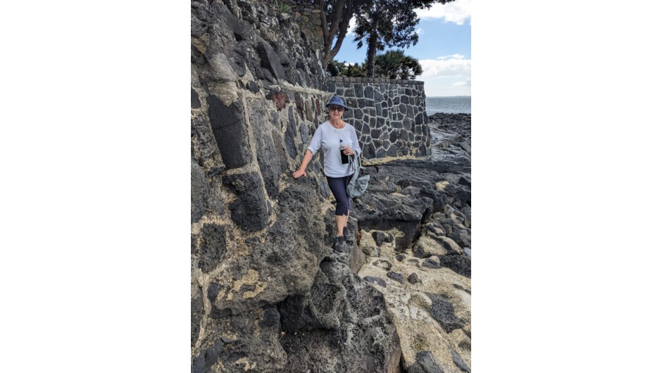 Some of the terrain walking between Milford and Takapuna beach