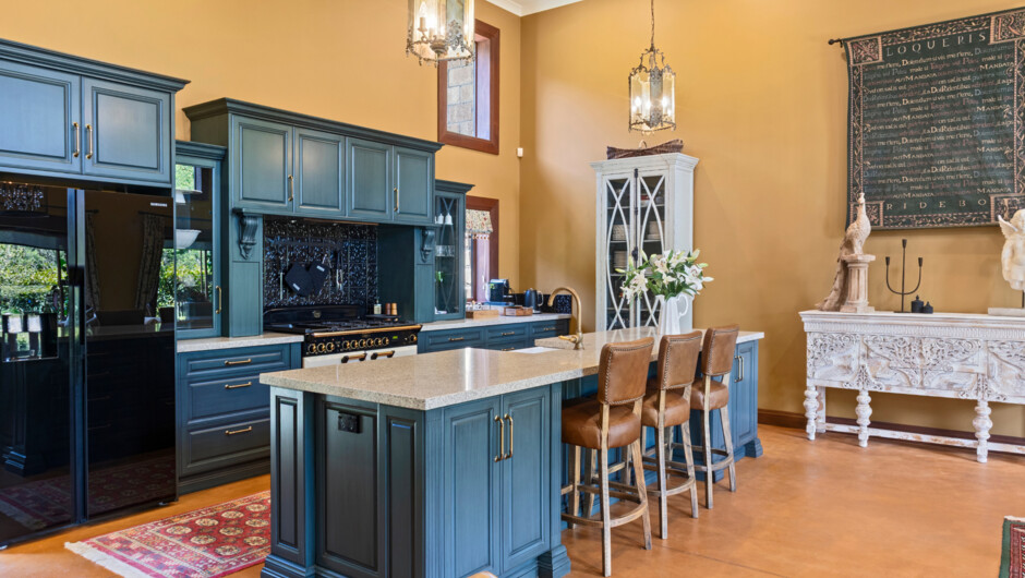 Kitchen including professional Falcon kitchen