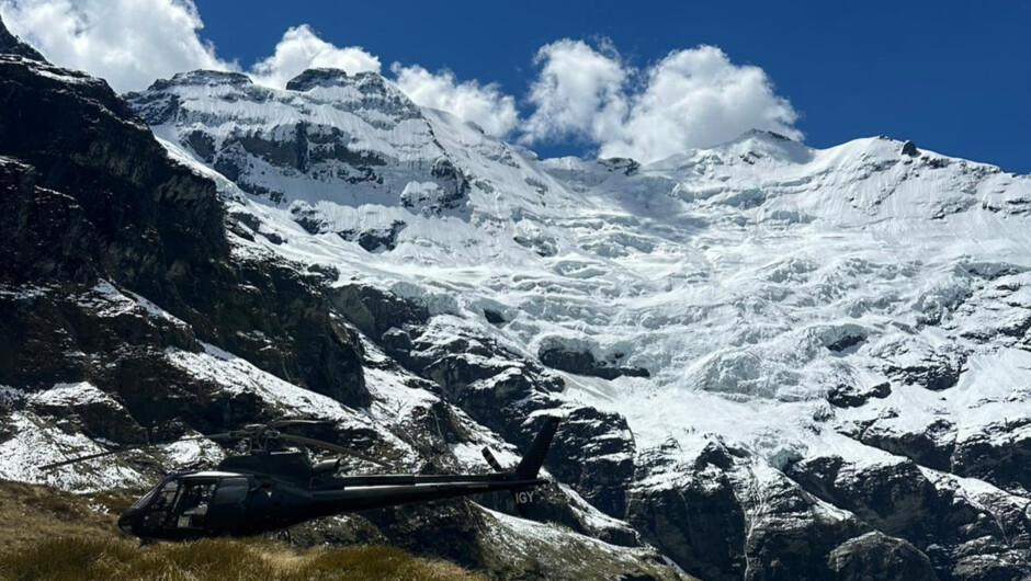 Get up close and personal with glaciers at our exclusive landing location the Earnslaw Burn