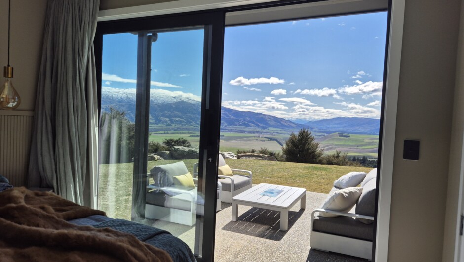 View of private deck from the Gold Room