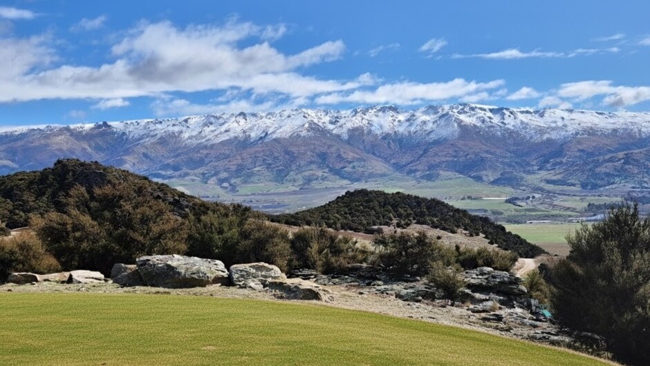 View of the Pisa Ranges from the guest rooms
