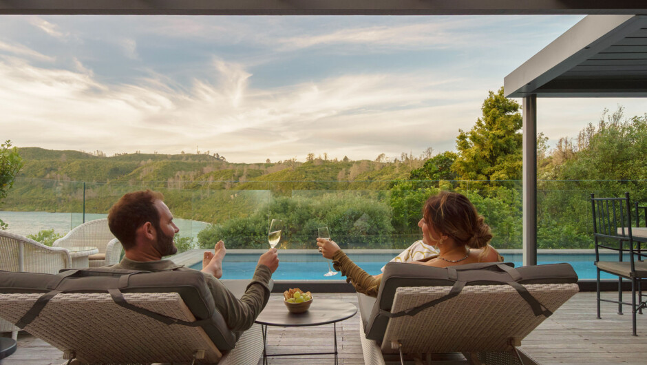 The Point Villas - Tatamoana - evening drinks