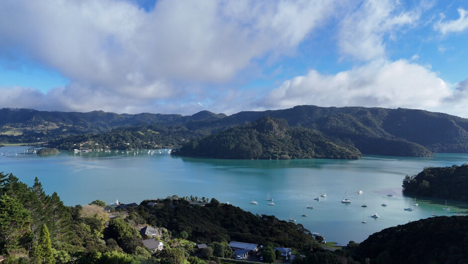 View of Ratcliff's Bay from Pool Deck of King's View Lodge