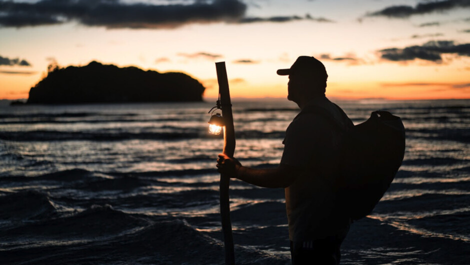Low tide island crossing, Whangamatā