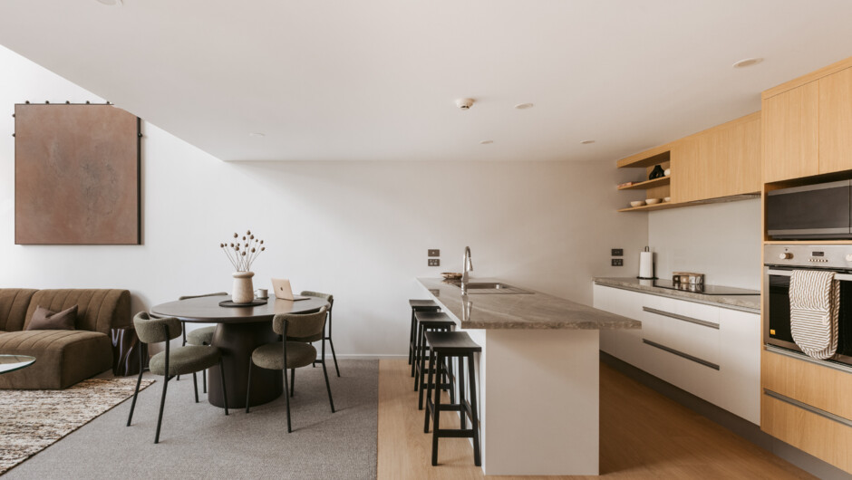 Kitchen and dining area