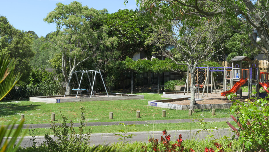 Adler reserve/park for kids just across the road