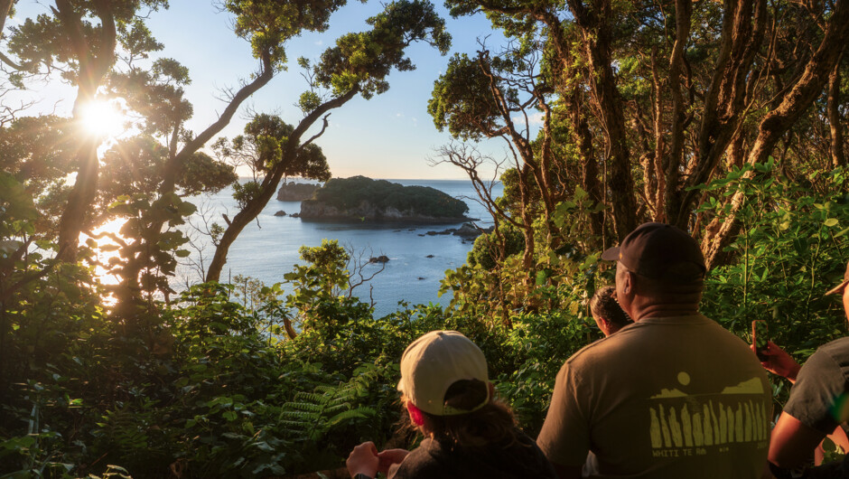 Island views over the Pacific Ocean