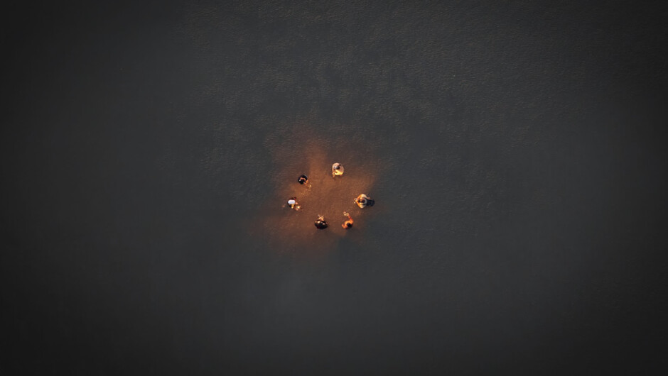 A moment of gratitude during a low tide dawn crossing