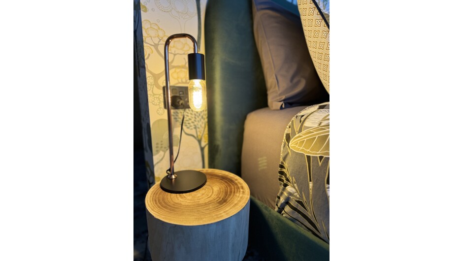 Soft Bed side mood lighting, while away a couple of hours reading your favourite novel.