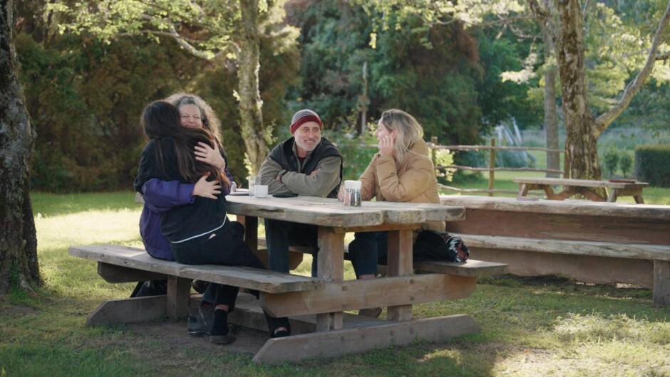 Visitors forming new friendships