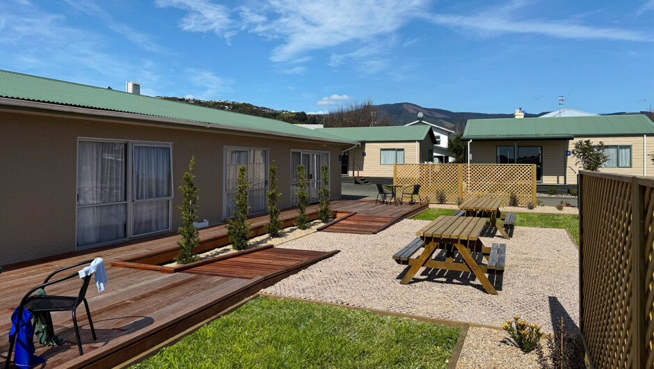 Accessible motels outdoor area