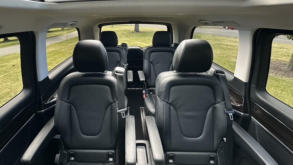 Captains Chair seating gives you the ultimate in space and comfort