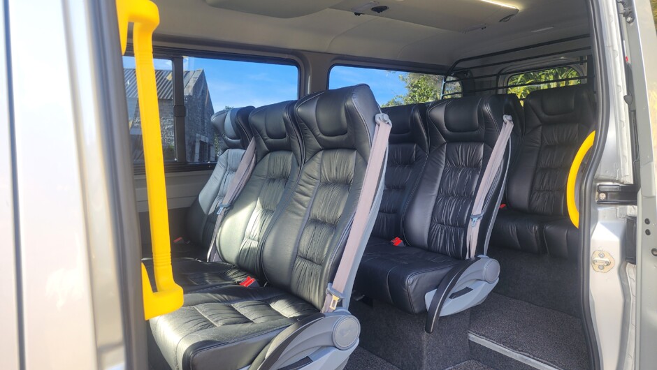 Capacity for up to 11 Guests in luxury with space for oversized luggage