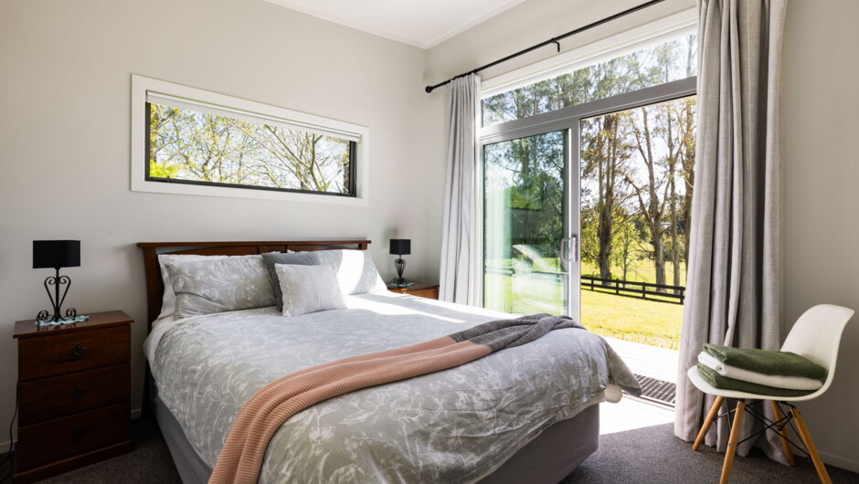 Queen Bedroom - own entrance to the outside deck.