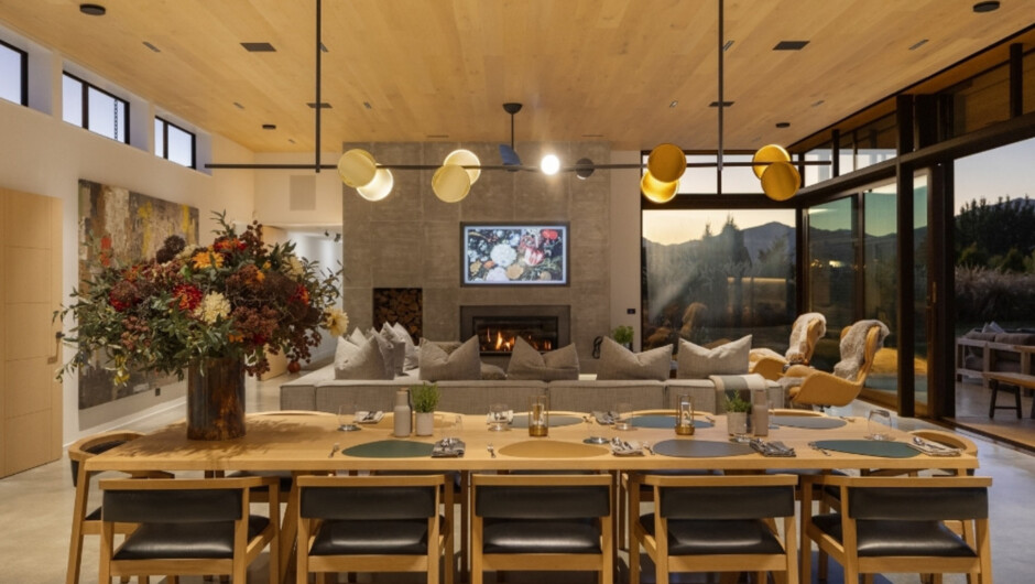 Open plan dining and living