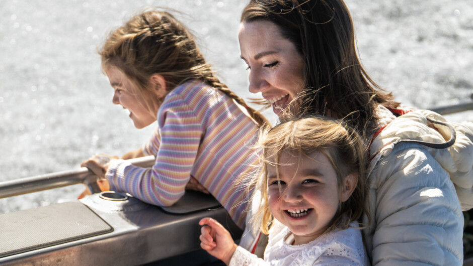 Creating family memories by cruising on the lake and then taking a hike or bike ride back to the car in Kinloch.