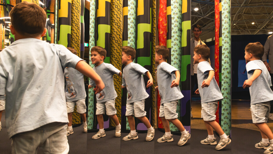 Run around in Te Puku science space.