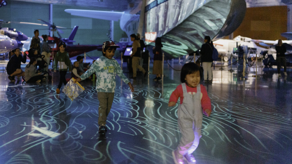 Te Kōtiu: An immersive digital experience in the MOTAT Aviation Hall