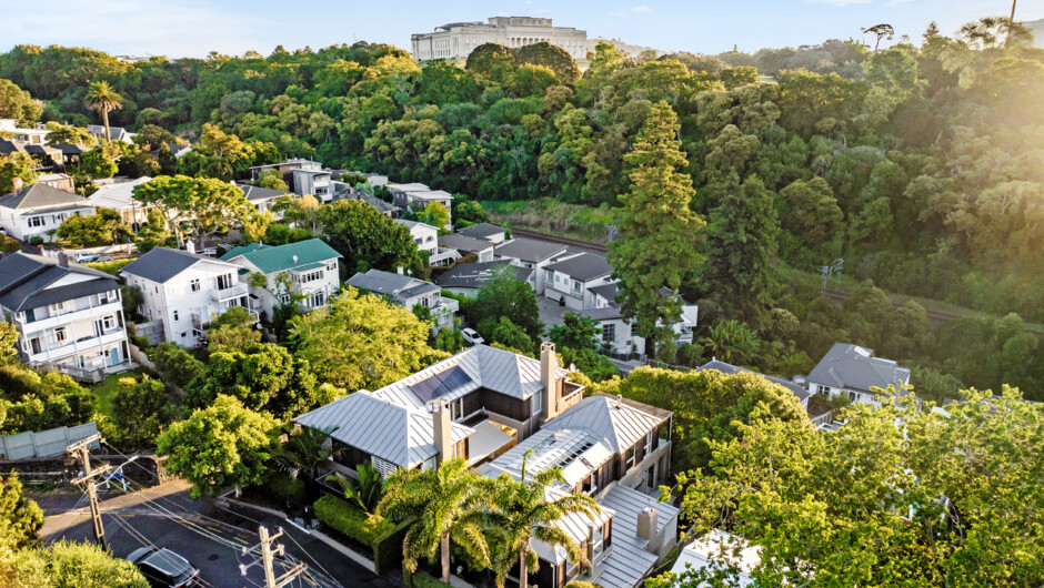 Steps to the Auckland Museum