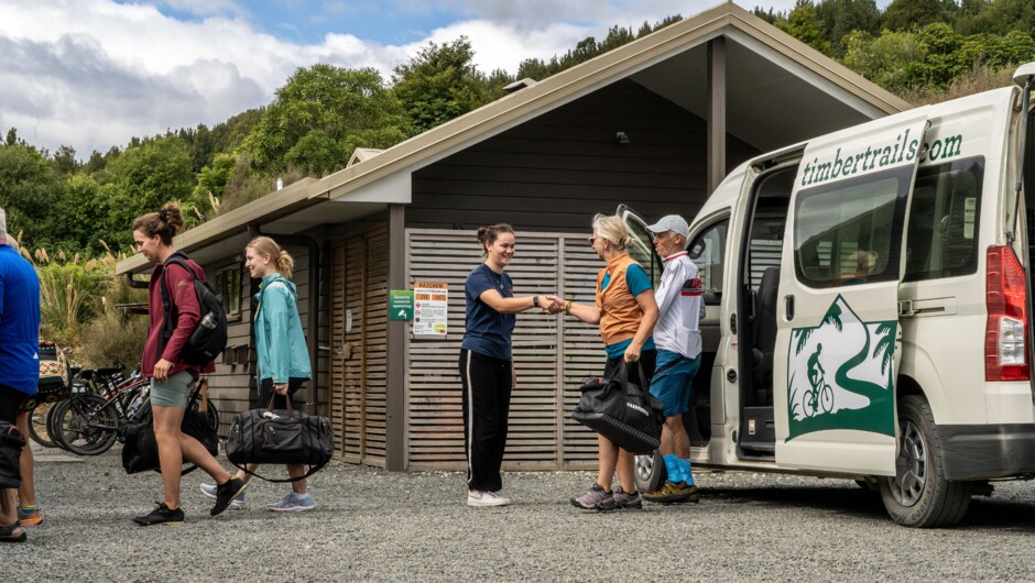 Arriving at the Lodge