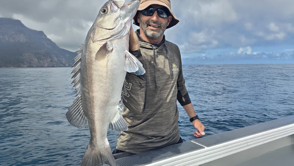 The deep blue sea - Hapuku (Grouper). One of the tastiest fish from the deep.