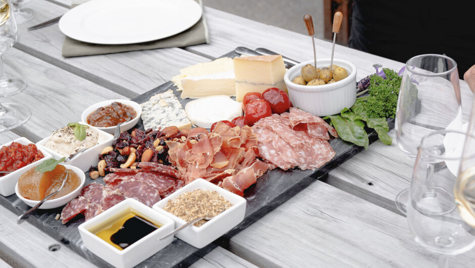Enjoy delicious gourmet platters on our wine tours