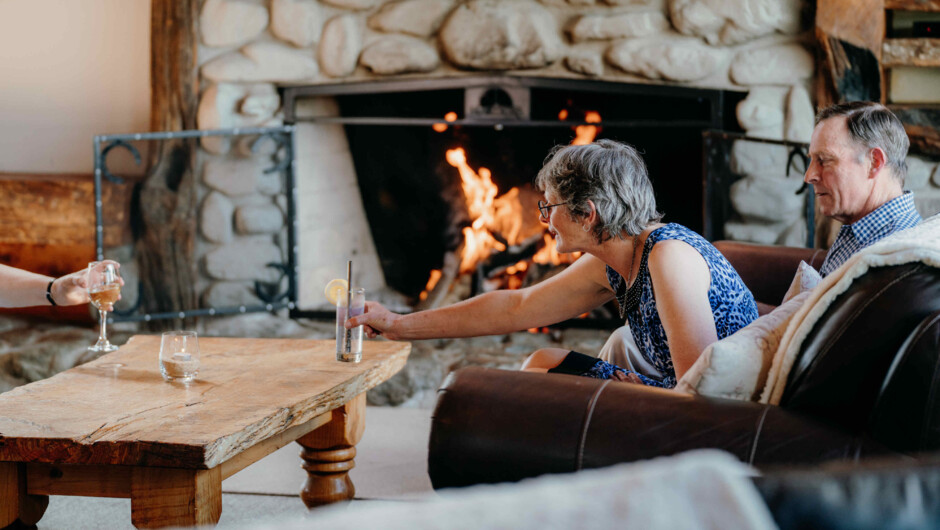 Makoura Lodge - pre dinner drinks