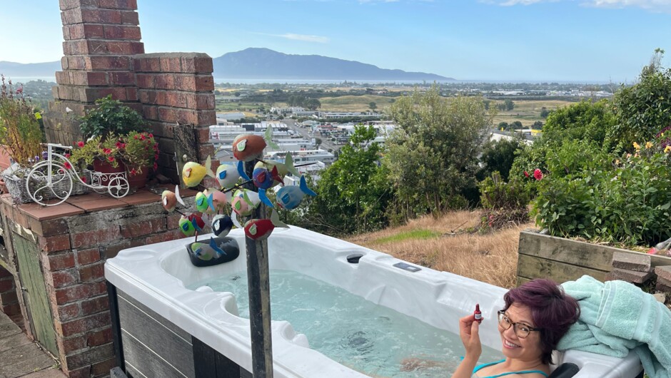 Spa pool with the best view ever