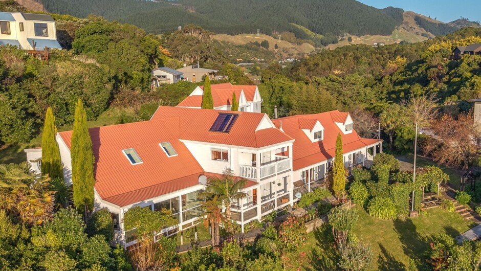 View of Cherry Villa surrounded by bush