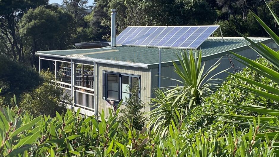 Tree House - off-grid solar-powered holiday home at Medlands Beach, Great Barrier Island