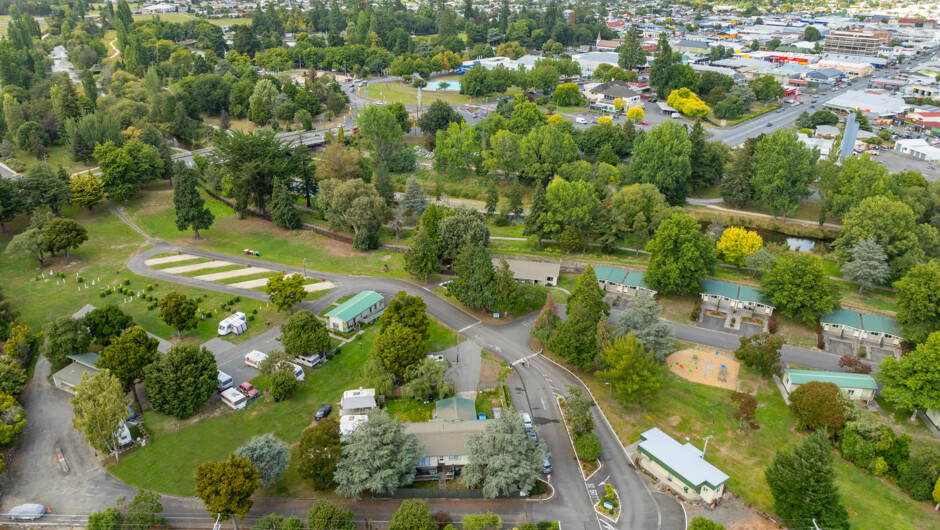 Aerial view of Mawley Holiday Park